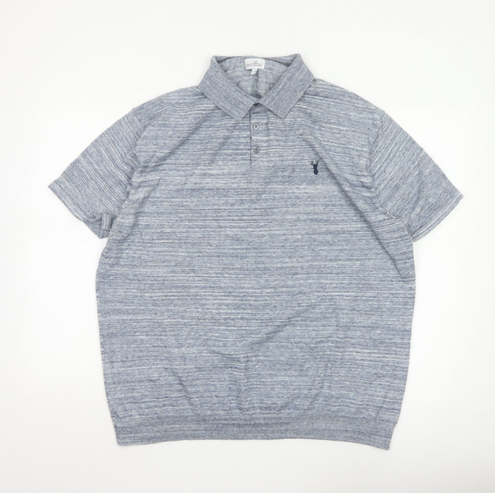 Next Men Blue 3XL Short Sleeve Polo Shirt Cotton Blend Classic Fit