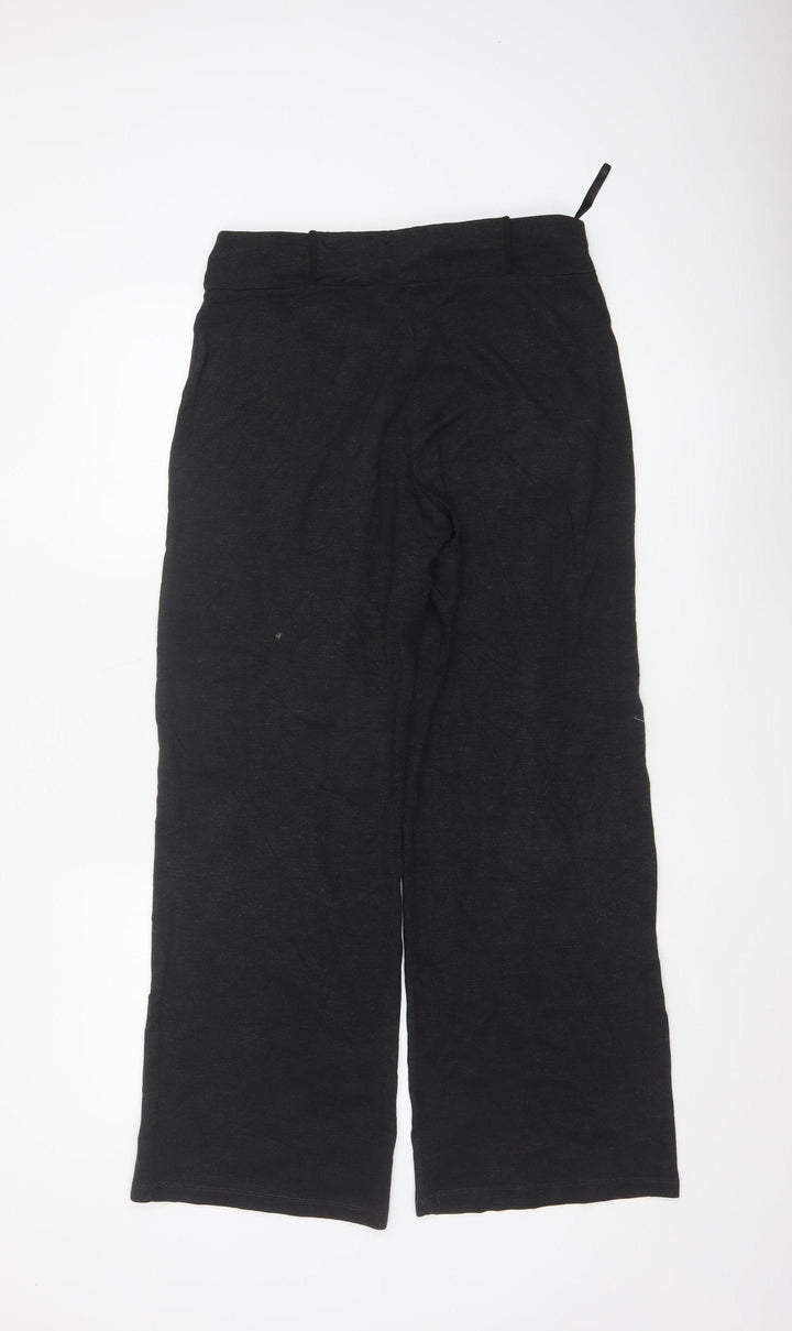 Marks and Spencer Per Una Black Wide-Leg Womens Trousers Size 12