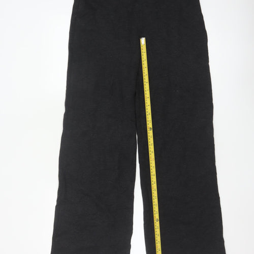 Marks and Spencer Per Una Black Wide-Leg Womens Trousers Size 12
