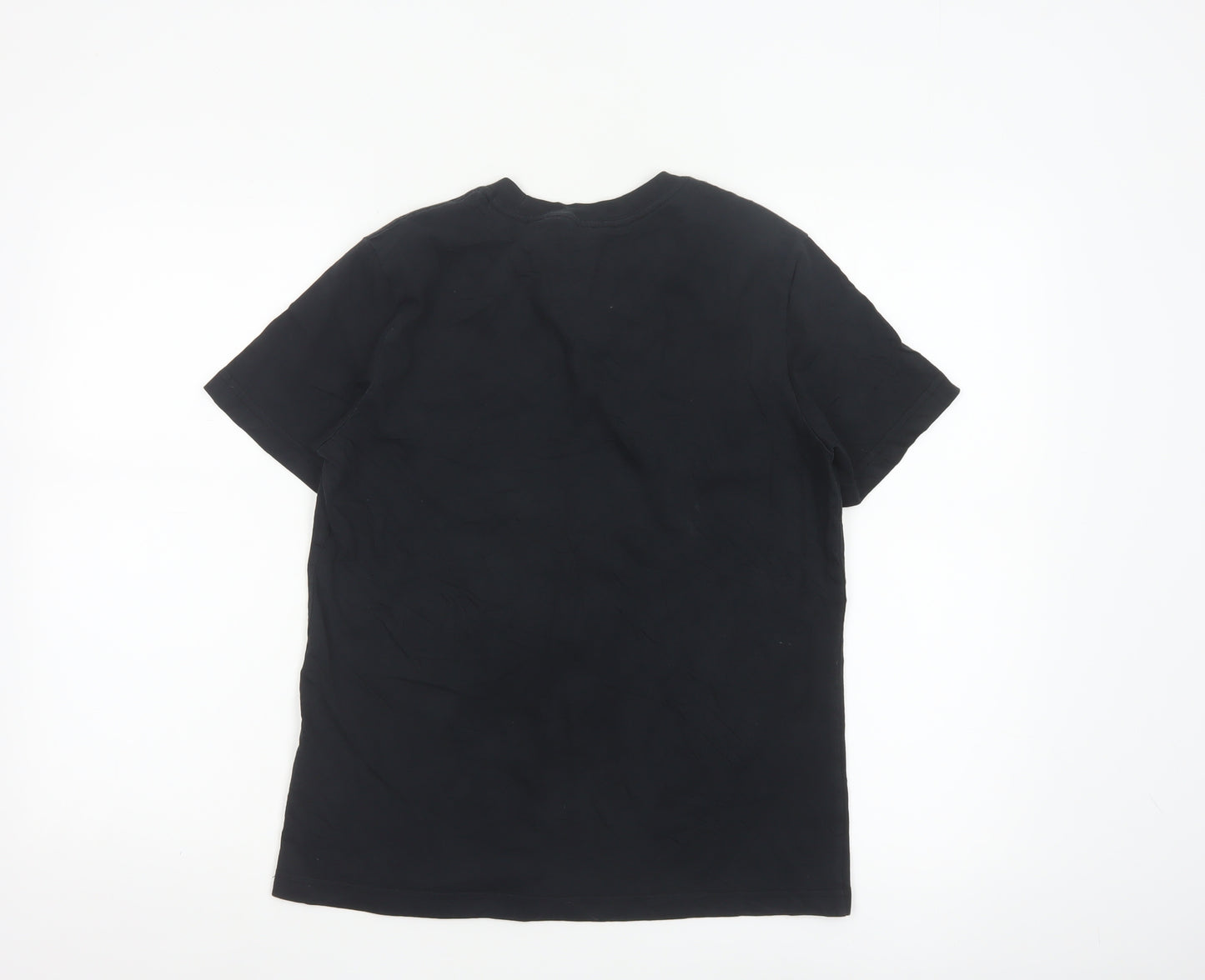Nike Boys Black Loose Fit T-Shirt 146-156cm Short Sleeve Cotton Tee