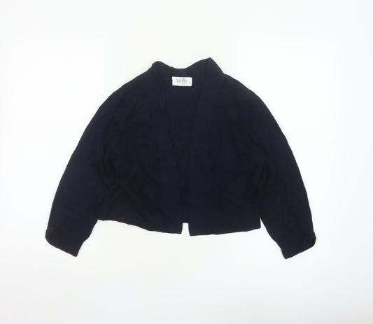 Wallis Petite Women's Blue Open Knit Cardigan Size M