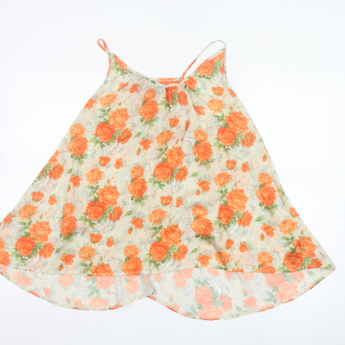 Miss Selfridge Women’s Multicoloured Floral Chiffon Camisole Top Size 12