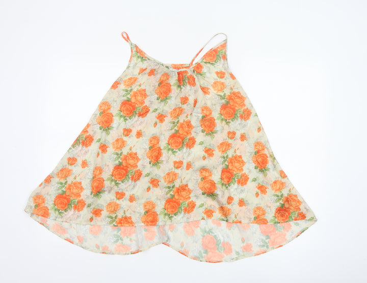 Miss Selfridge Women’s Multicoloured Floral Chiffon Camisole Top Size 12