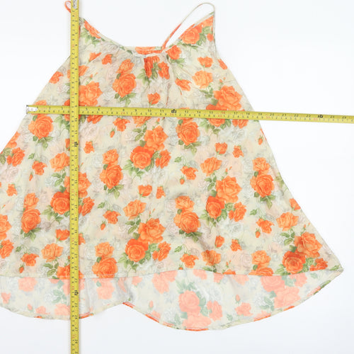 Miss Selfridge Women’s Multicoloured Floral Chiffon Camisole Top Size 12