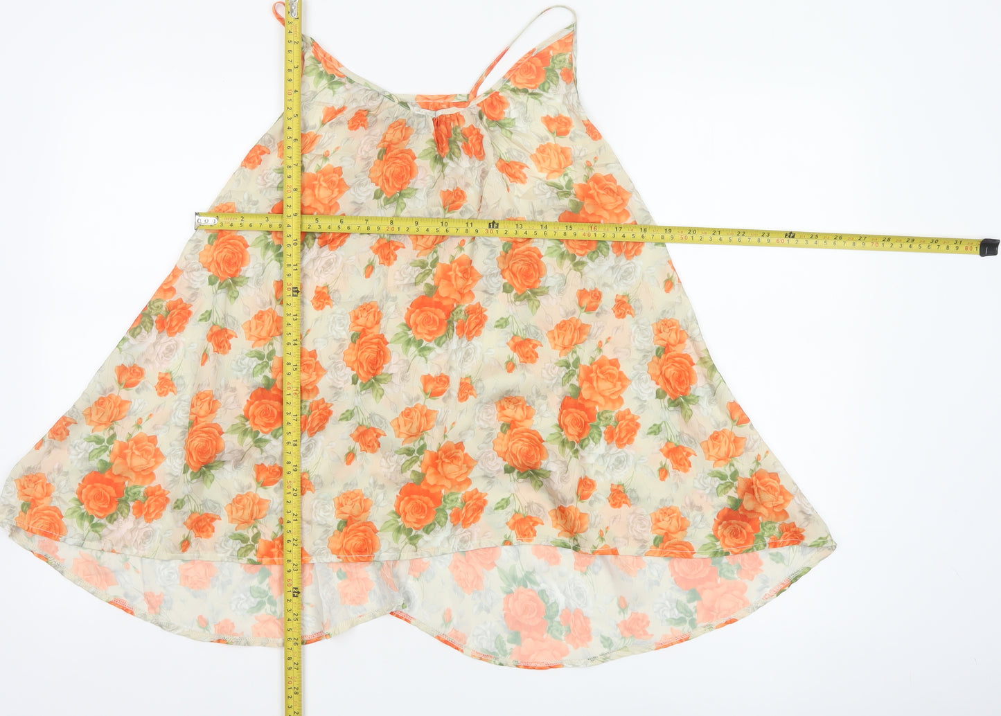 Miss Selfridge Women’s Multicoloured Floral Chiffon Camisole Top Size 12