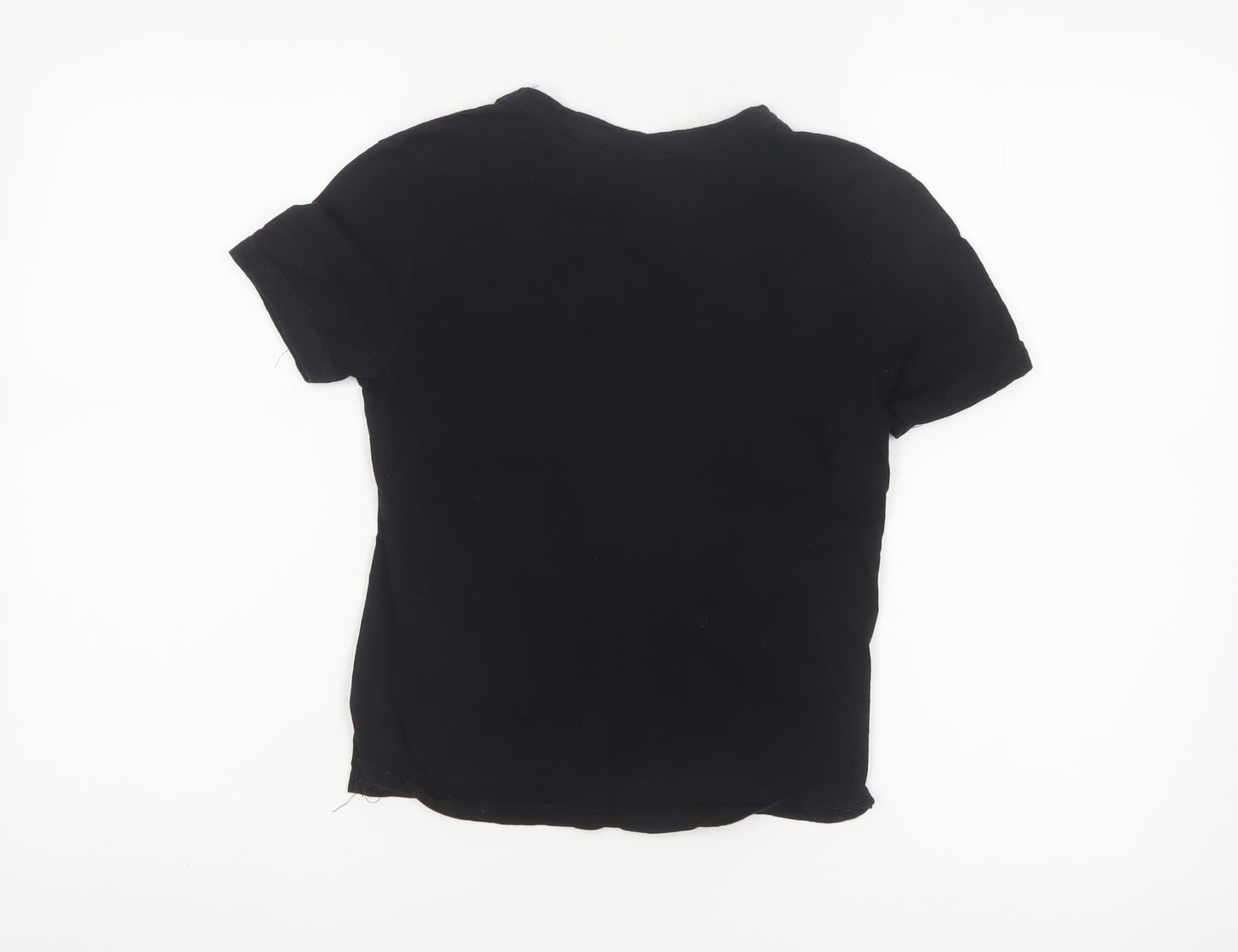 ZARA Women’s Black Los Angeles Print Cotton T-Shirt Size S