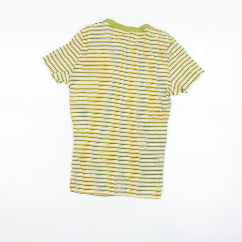 Levi's Women's Green Striped Ringer T-Shirt Size S