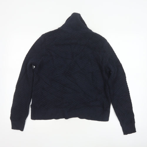 Marks and Spencer Women's Black Collared Knit Cardigan M