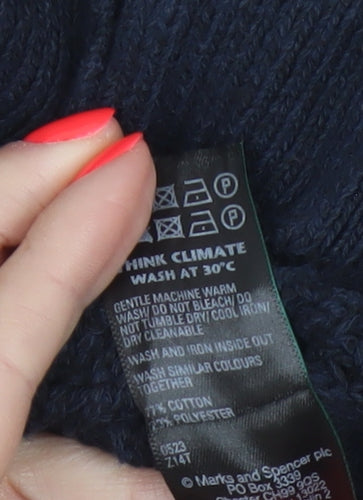 Marks and Spencer Women's Black Collared Knit Cardigan M