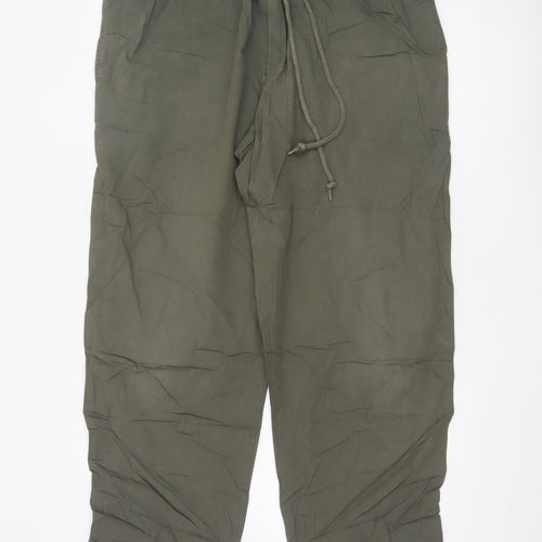 Marks and Spencer Men’s Khaki Cotton Chino Trousers 36W 31L