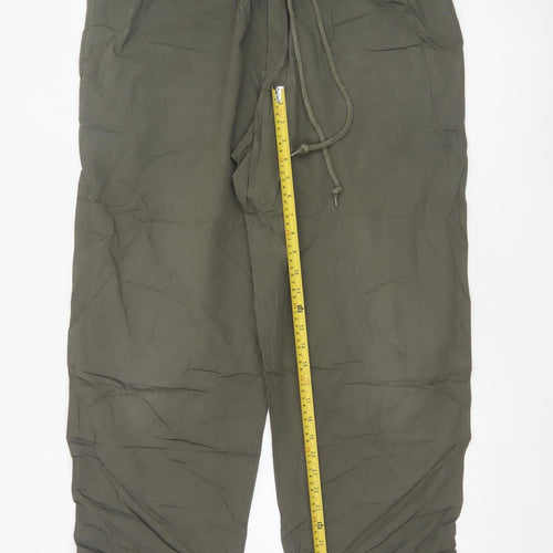 Marks and Spencer Men’s Khaki Cotton Chino Trousers 36W 31L