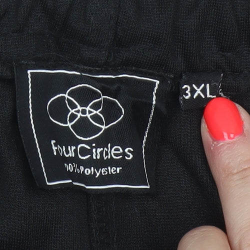 FourCircles Men's Black 3XL Polyester Jogger Trousers