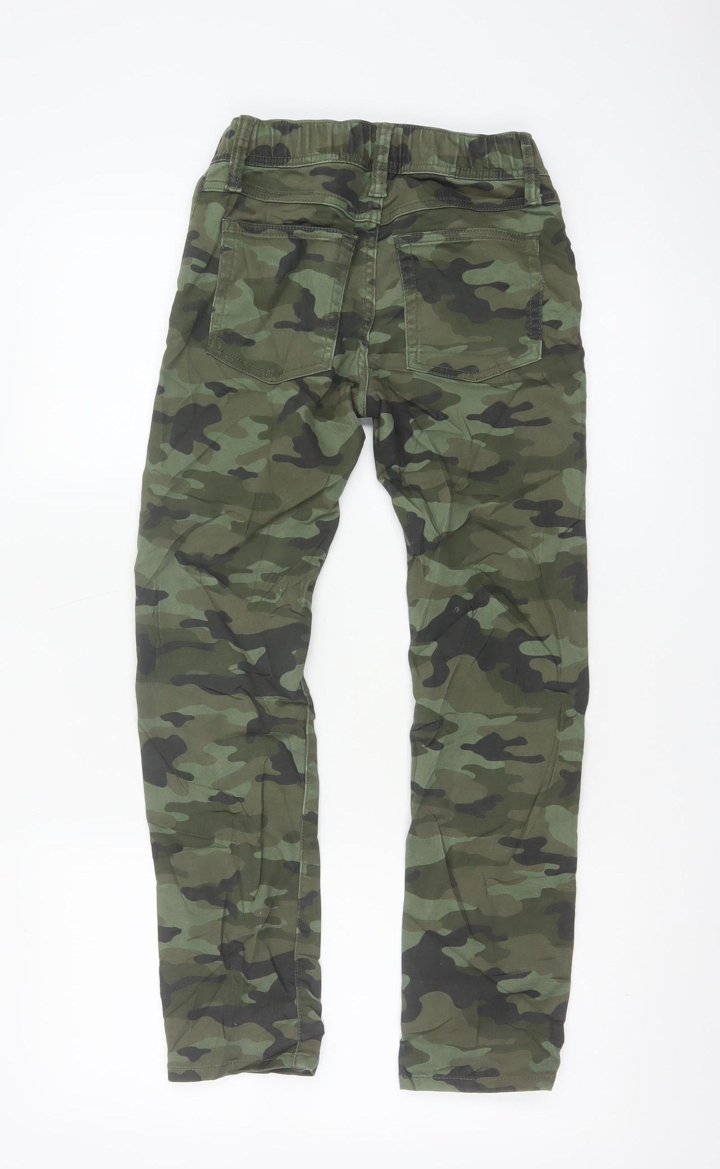 GAP Boys Green Camouflage Slim Fit Chino Trousers Size 10-11 Years