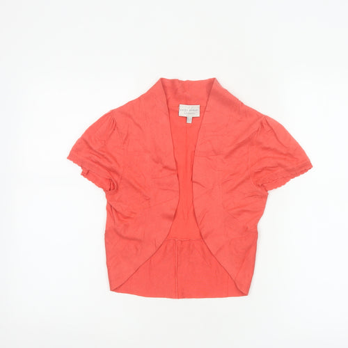 Laura Ashley Women's Pink Silk Cotton Shrug Cardigan UK 10