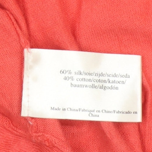 Laura Ashley Women's Pink Silk Cotton Shrug Cardigan UK 10