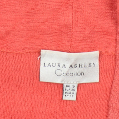 Laura Ashley Women's Pink Silk Cotton Shrug Cardigan UK 10