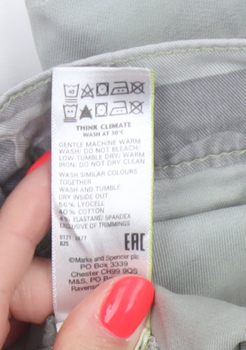 Marks and Spencer Women’s Grey Camouflage Cargo Shorts Size 14