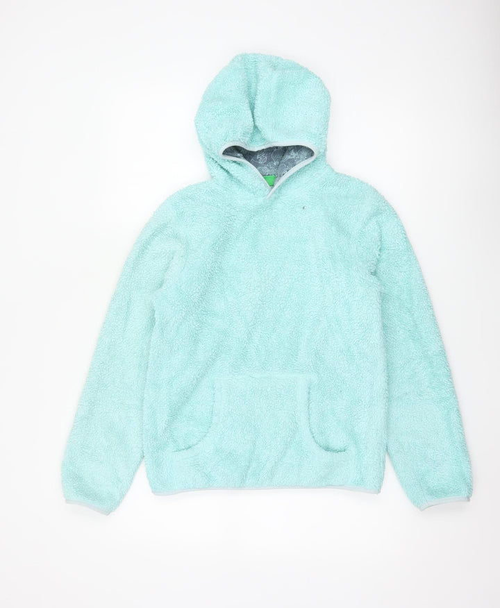 Mountain Warehouse Girls Blue Fleece Pullover Hoodie – Size 13 Years