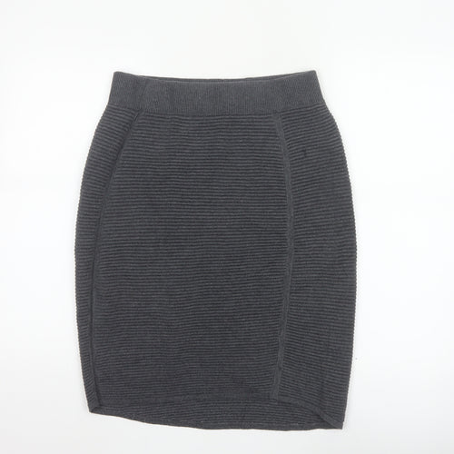 Oliver Bonas Women’s Grey Knit Pencil Skirt Size 10