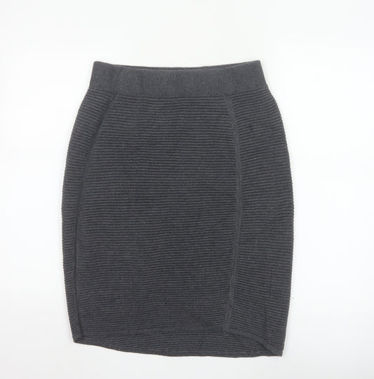 Oliver Bonas Women’s Grey Knit Pencil Skirt Size 10