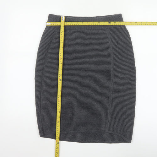 Oliver Bonas Women’s Grey Knit Pencil Skirt Size 10
