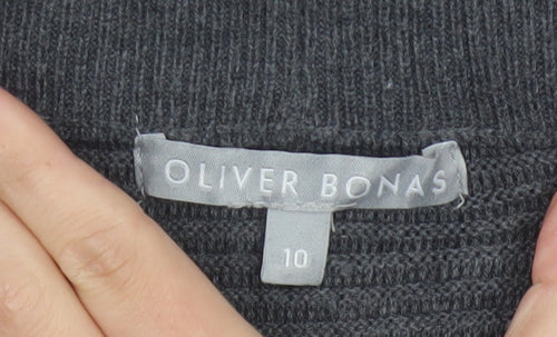 Oliver Bonas Women’s Grey Knit Pencil Skirt Size 10