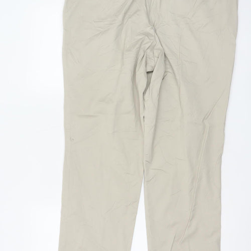 Marks and Spencer Men's Beige Chino Trousers Slim Fit 36W 31L