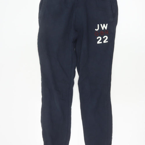 Jack Wills Women Navy Blue Jogger Sweatpants Size 8 Cotton Blend