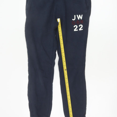 Jack Wills Women Navy Blue Jogger Sweatpants Size 8 Cotton Blend