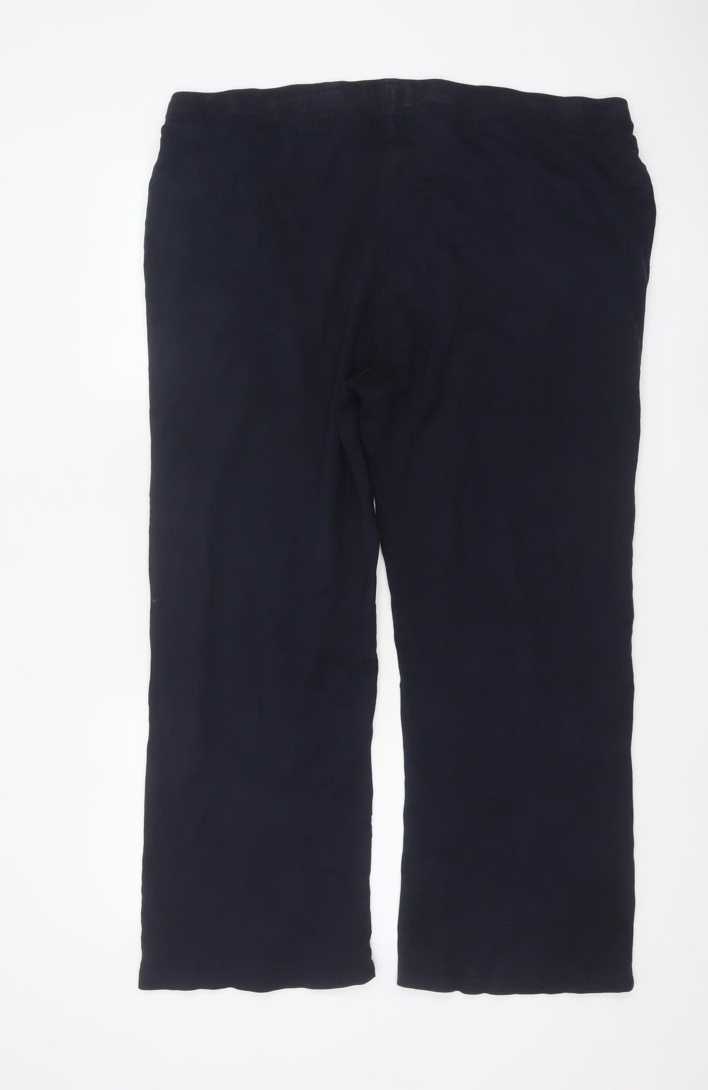 New England Womens Blue Cotton Jogger Trousers Size 18