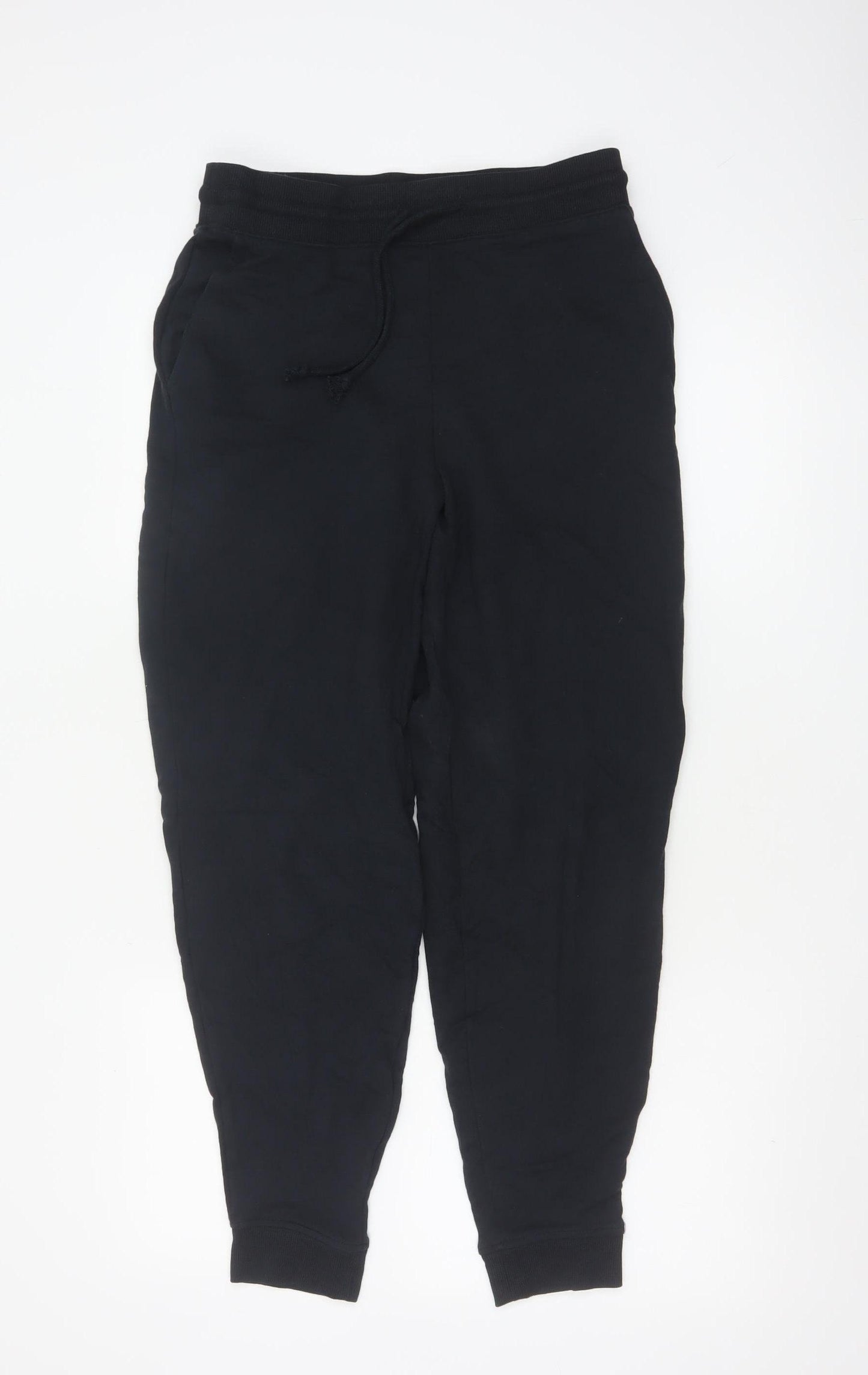 Marks and Spencer Womens Black Size 10 Cotton Joggers