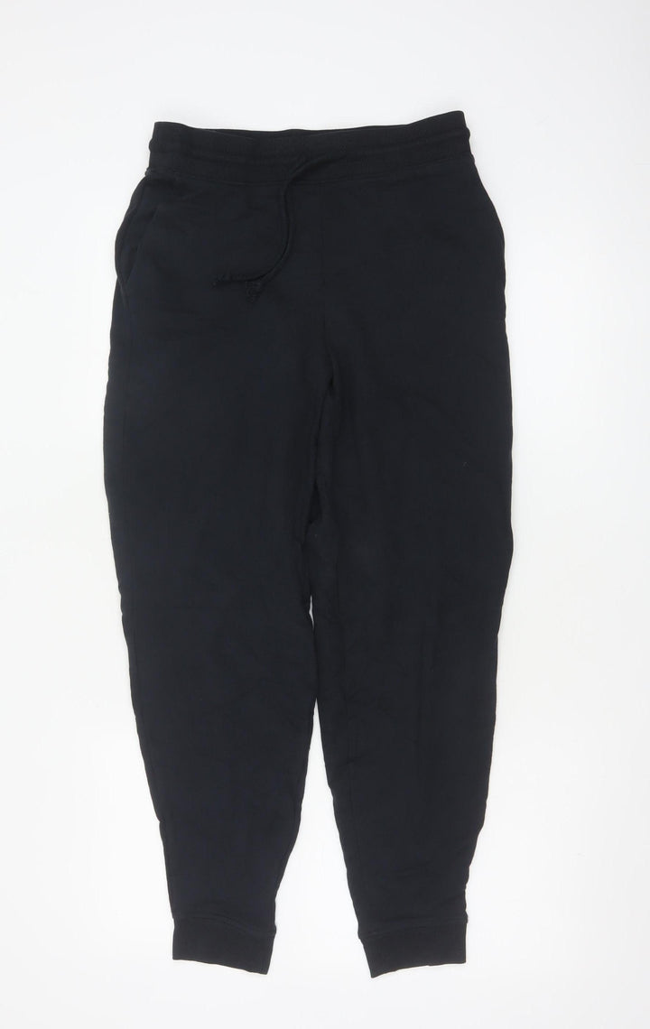 Marks and Spencer Womens Black Size 10 Cotton Joggers