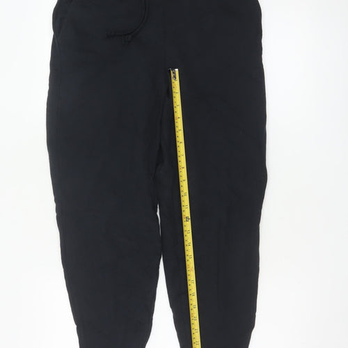 Marks and Spencer Womens Black Size 10 Cotton Joggers
