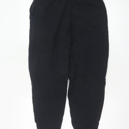 Marks and Spencer Womens Black Size 10 Cotton Joggers