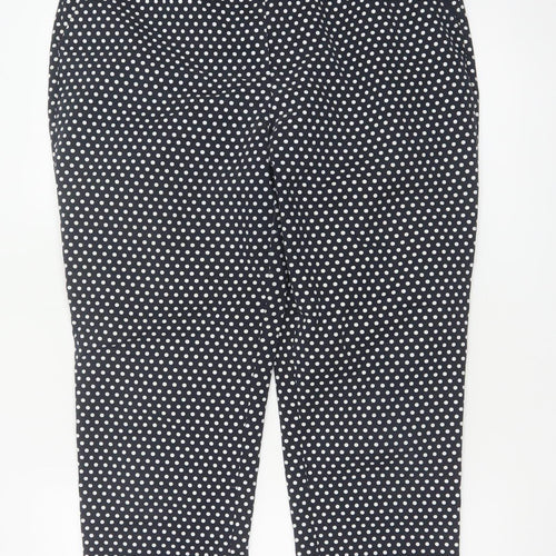 Marks and Spencer Women’s Blue Polka Dot Tapered Trousers Size 16
