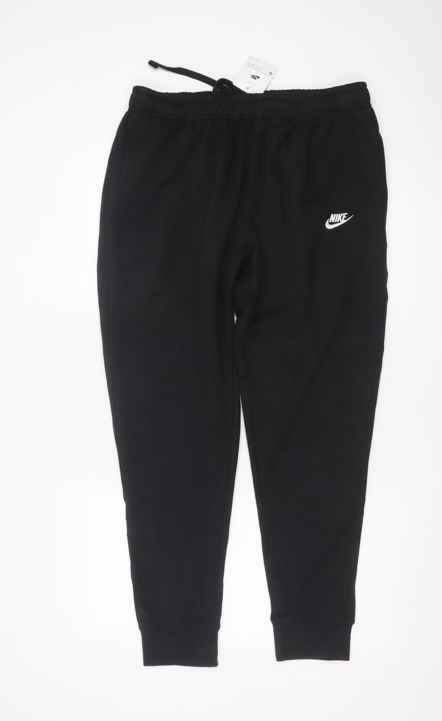 Nike Men's Black Jogger Trousers XL Cotton Blend Sportswear