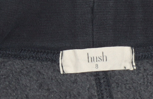 Hush Womens Black Size 8 Jogger Sweatpants Cotton Blend