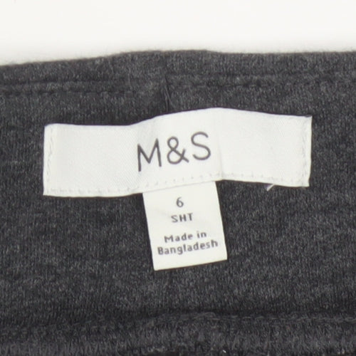 Marks and Spencer Women’s Grey Leggings Size 6 Short Stretch Cotton Blend