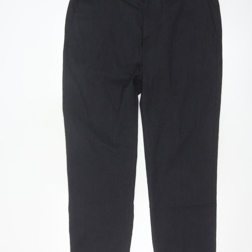 Marks and Spencer Men’s Black Regular Fit Dress Pants 36S Formal Trousers