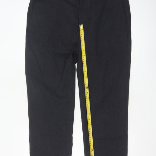 Marks and Spencer Men’s Black Regular Fit Dress Pants 36S Formal Trousers