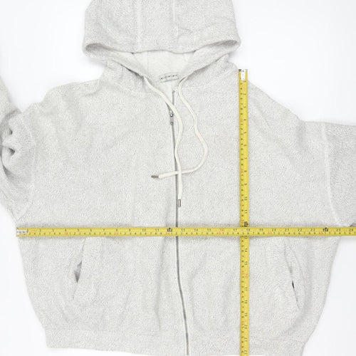 Light Before Dark Womens Grey Full Zip Hoodie Size L