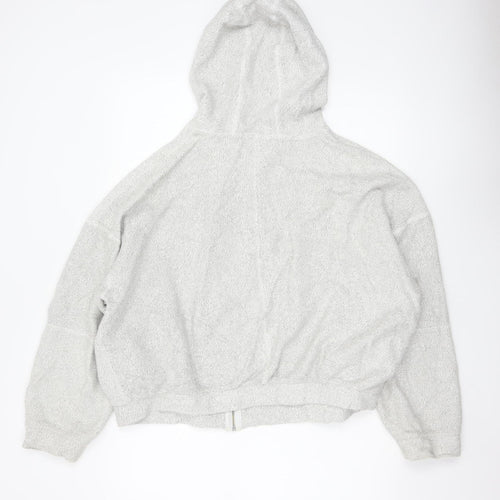 Light Before Dark Womens Grey Full Zip Hoodie Size L