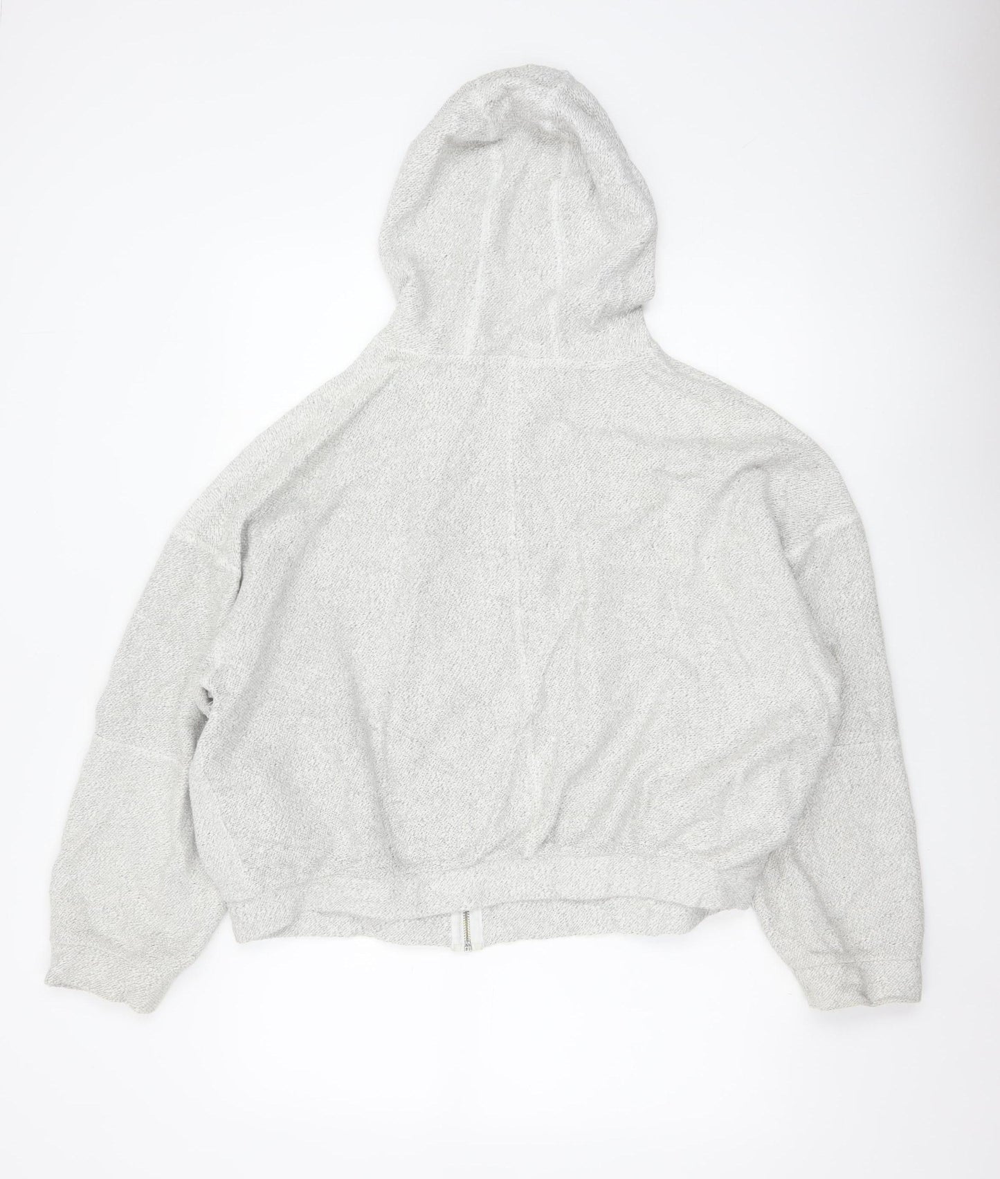 Light Before Dark Womens Grey Full Zip Hoodie Size L