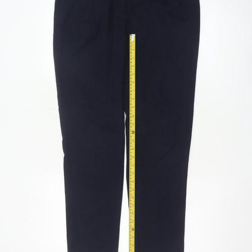 Next Women's Black Straight Leg Trousers Size 10 Regular Workwear