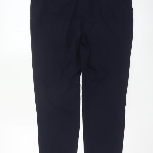 Next Women's Black Straight Leg Trousers Size 10 Regular Workwear