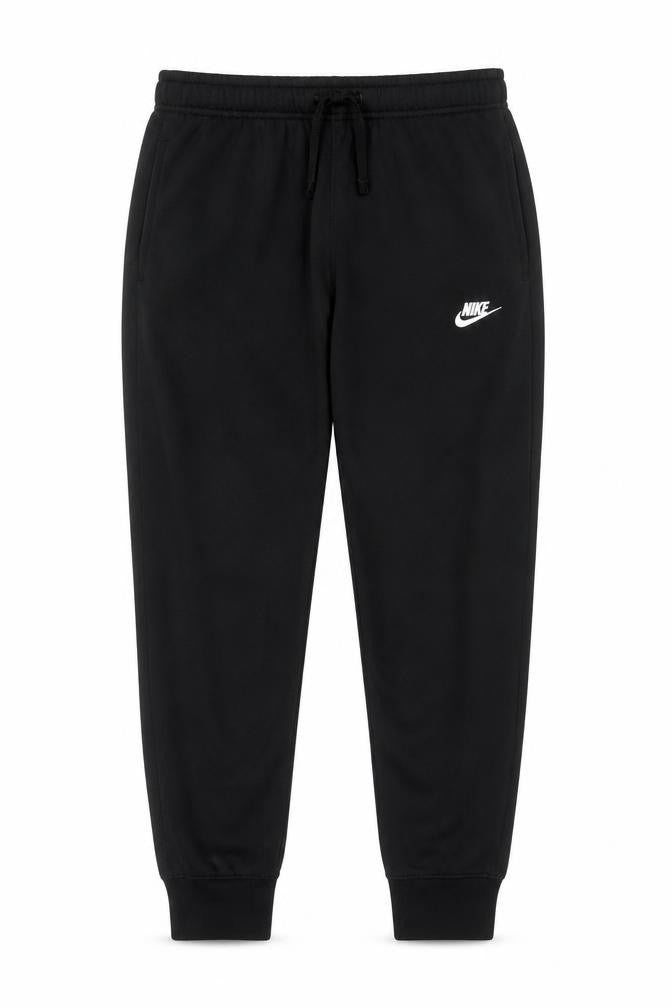 Nike Men's Black Fleece Jogger Trousers L Regular Fit