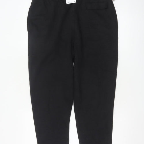 Nike Men's Black Fleece Jogger Trousers L Regular Fit