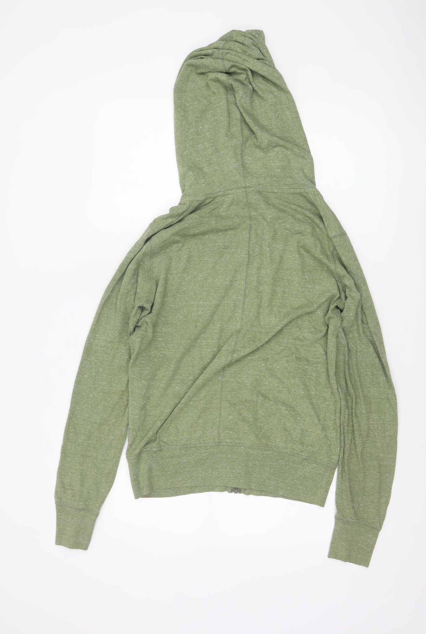 Nike Women's Green Full Zip Hoodie Size M Cotton Blend
