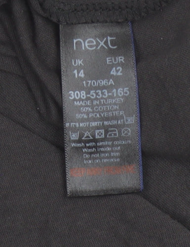 Next Women Black Sequin Animal Print T-Shirt Size 14