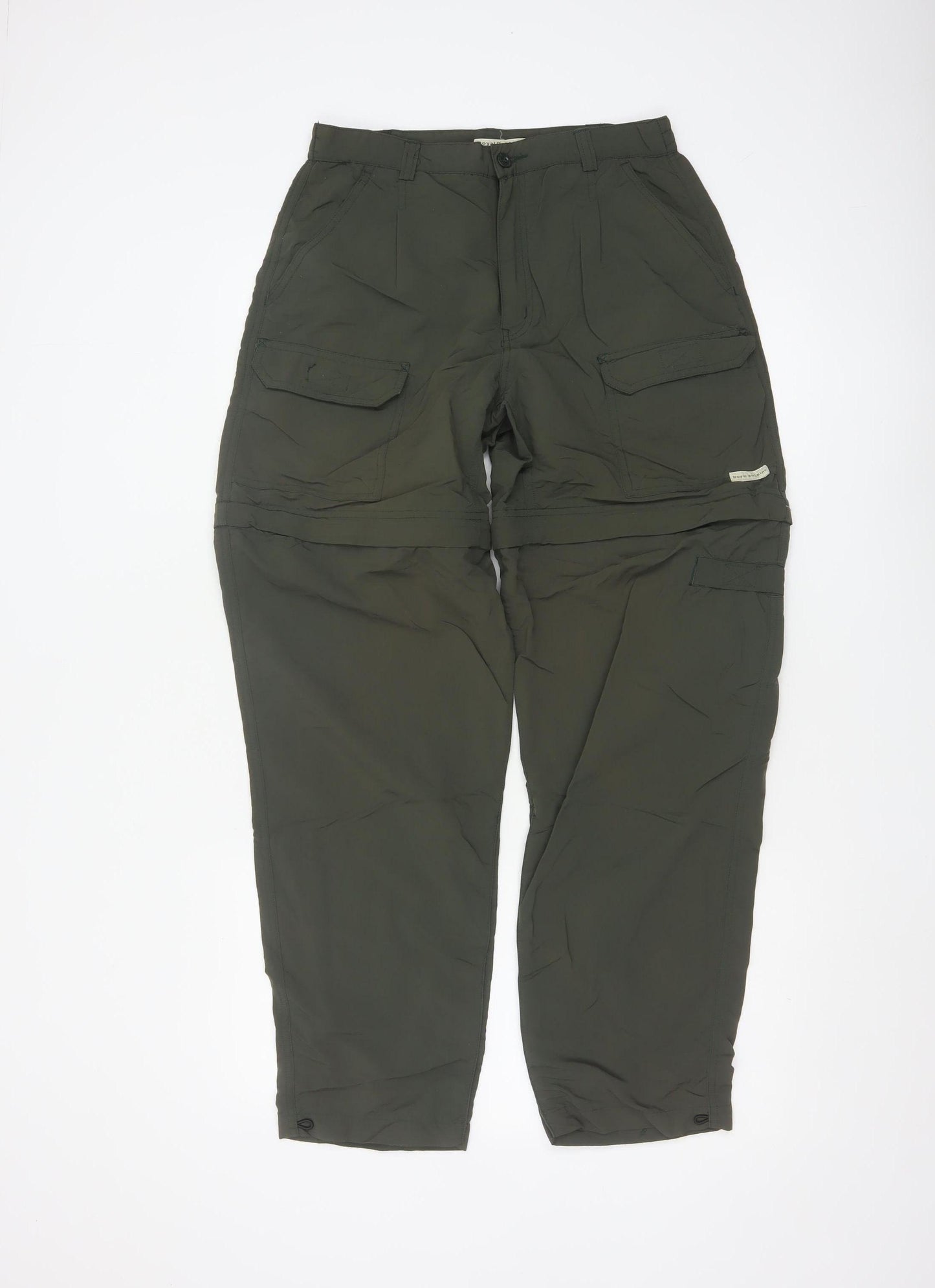 Royal Robbins Women’s Green Nylon Cargo Convertible Trousers Size 8